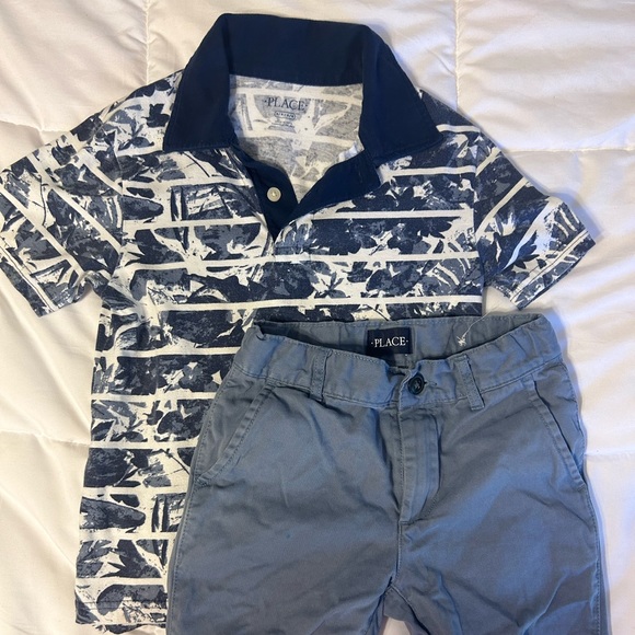 ☀️3/$25☀️ Children’s Place Shorts and Polo Size 6 - Picture 1 of 3